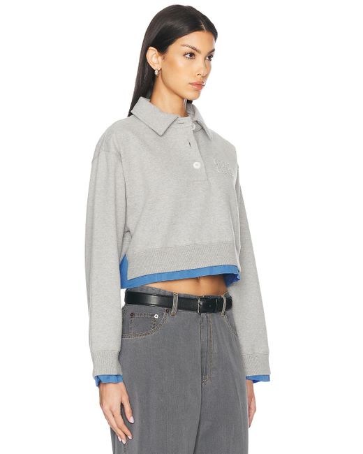 Miu Miu Gray Polo Sweatshirt