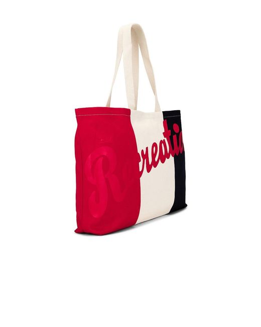 Bode Red Recreation Tote Bag
