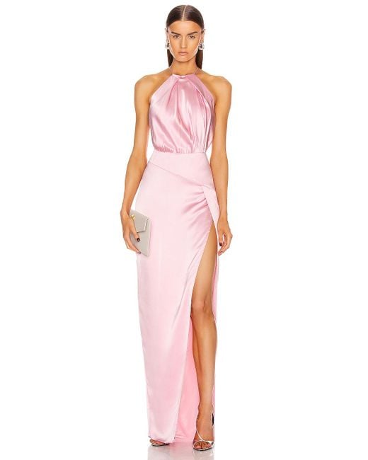 michelle mason halter dress