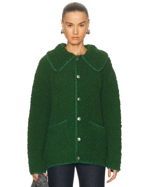 Bode Green Moppet Cardigan