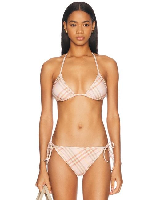 Burberry Multicolor Triangle Bikini Top