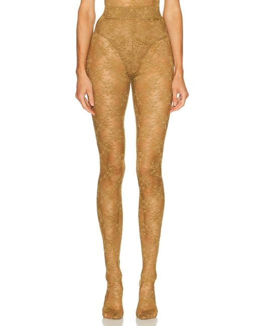 Alex Perry Natural Lace Stocking