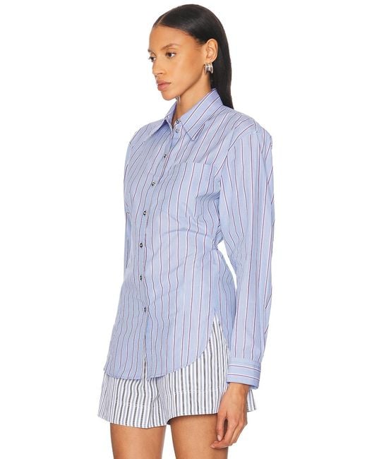 Rabanne Blue Button Up Shirt
