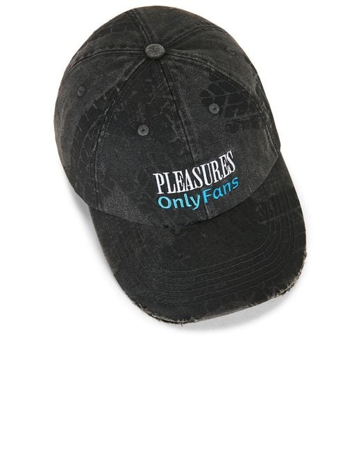Pleasures Black X Onlyfans Lockup Hat for men