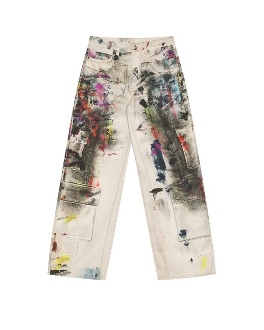 Acne White 1981 Painter Decorator Trouser for men