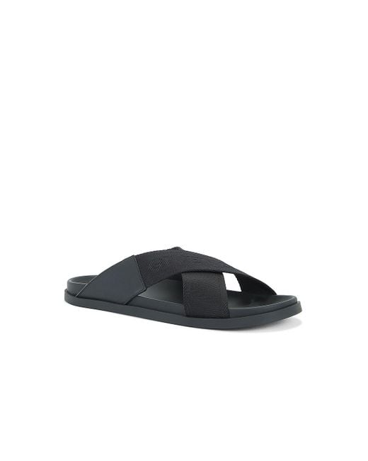 Givenchy Black G Plage Crossed Strap Sandal for men