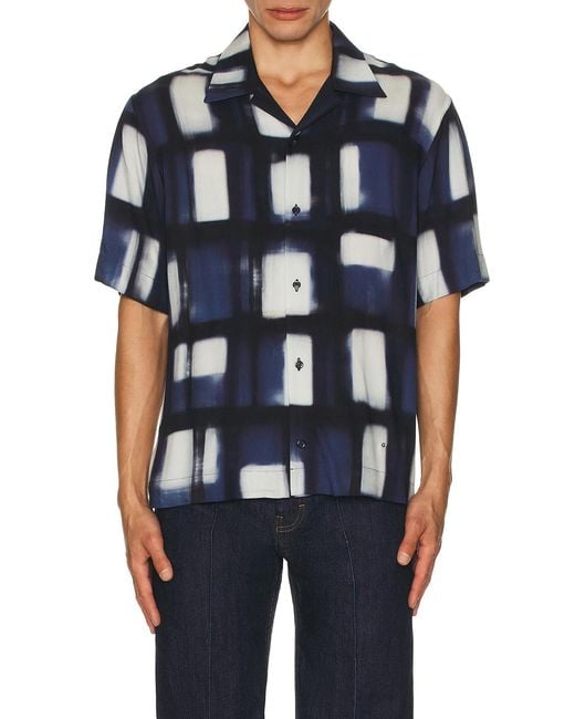 Givenchy Blue Bowling Shirt for men