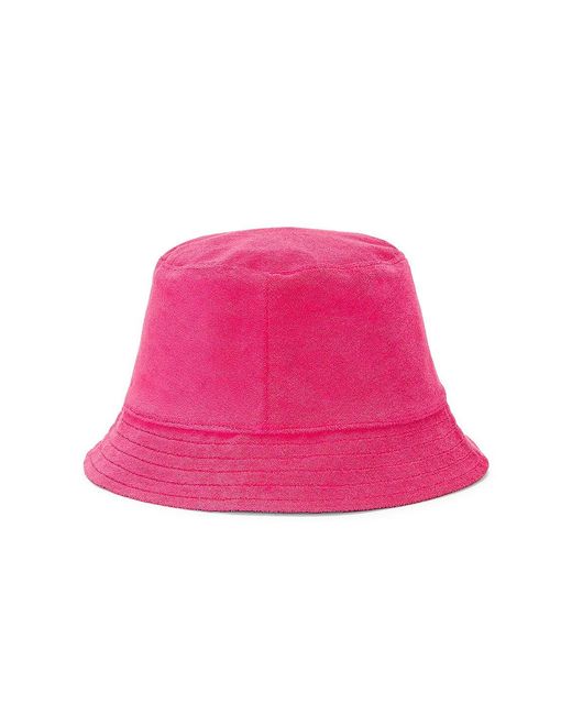 Moncler Pink Terry Bucket Hat