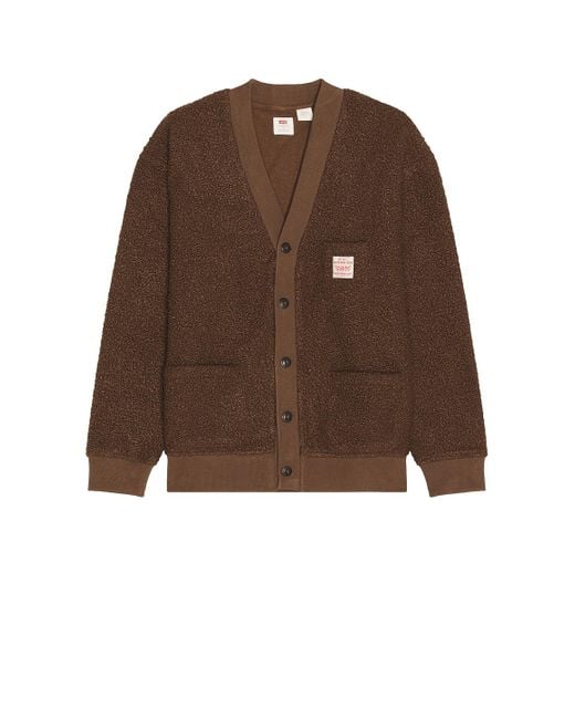 Levi's Brown Workwear Cardigan for men
