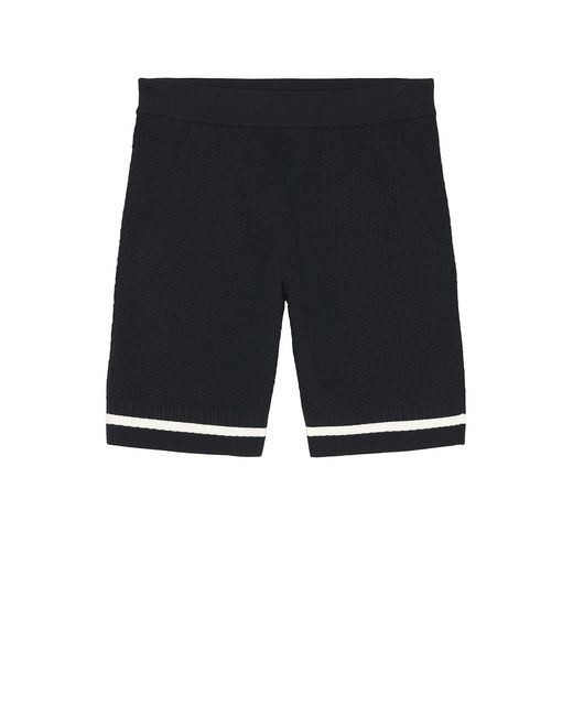 Givenchy Black Cotton Openwork Knit Shorts for men