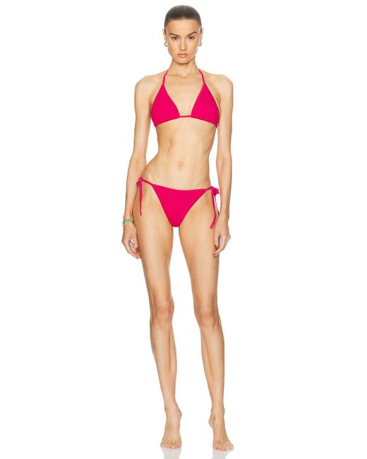 Hunza G Pink Gina Bikini Set