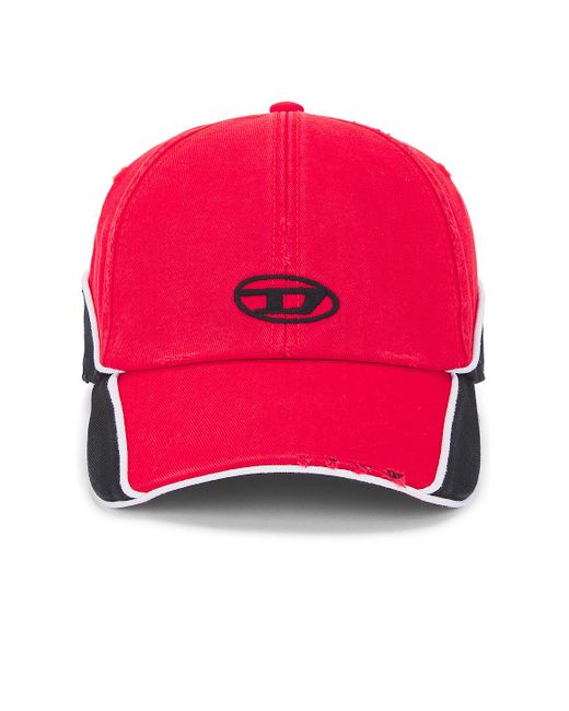 DIESEL Red Dale Hat for men