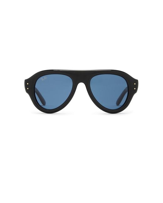 Ray-Ban Blue Pilot Sunglasses for men