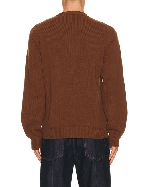 Marni Brown Round Neck Sweater for men