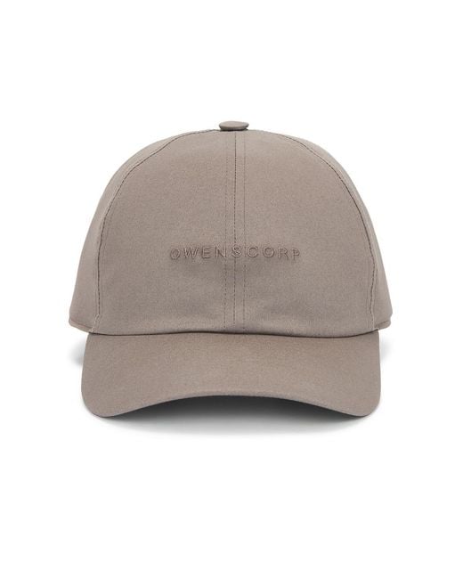Rick Owens Natural Baseball Cap for men