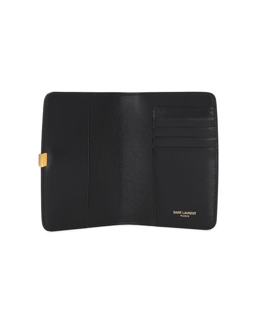 Saint Laurent Black Passport Case