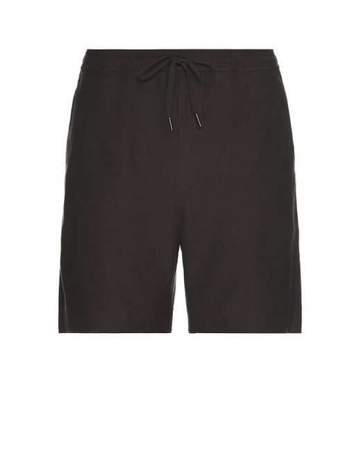 Theory Black Soft Terry Sweatshorts for men