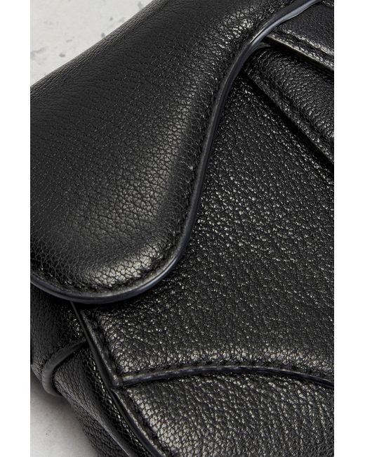 Dior Black Micro Saddle Bag