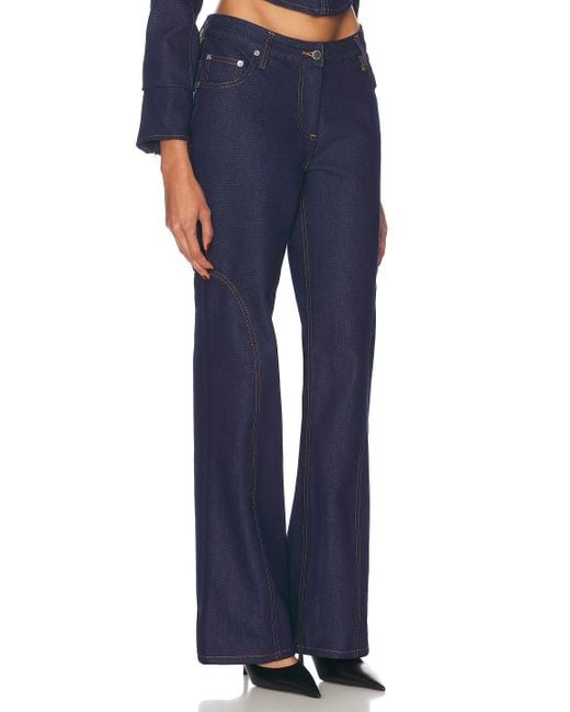 Mimchik Blue High Rise Bootcut Jeans