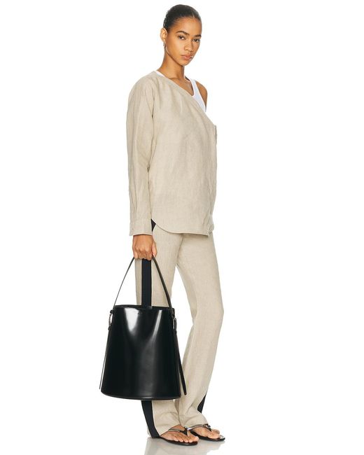 Coperni Black Ergonomical Tote Bag