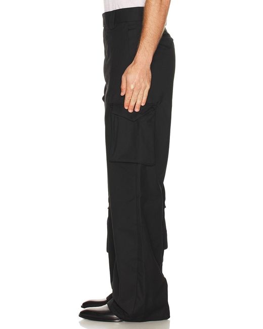 Kody Phillips Black Cargo Slacks for men