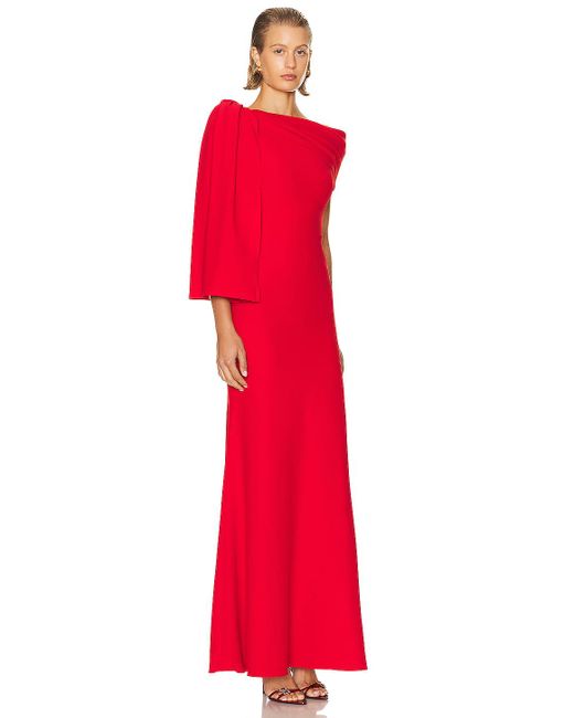 Alexander McQueen Red Evening Dress