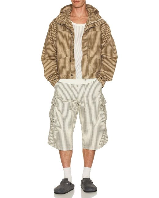 424 Natural Cropped Parka for men