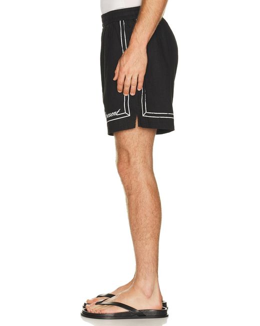 Represent Black Border Short for men