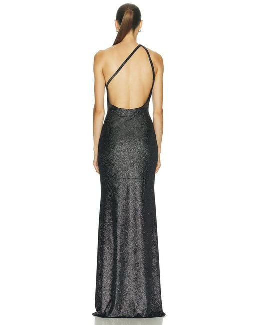 The Sei Black One Shoulder Gown