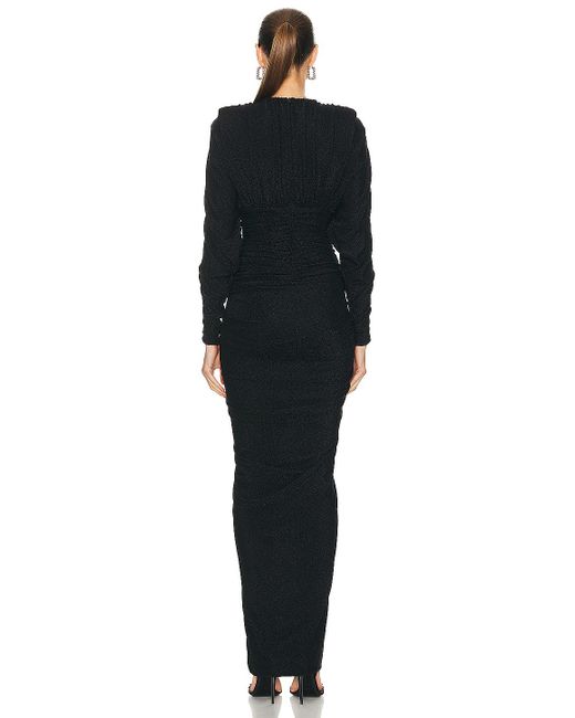Alexandre Vauthier Black Long Dress