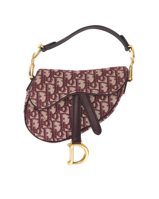 Dior Pink Oblique Trotter Mini Saddle Bag