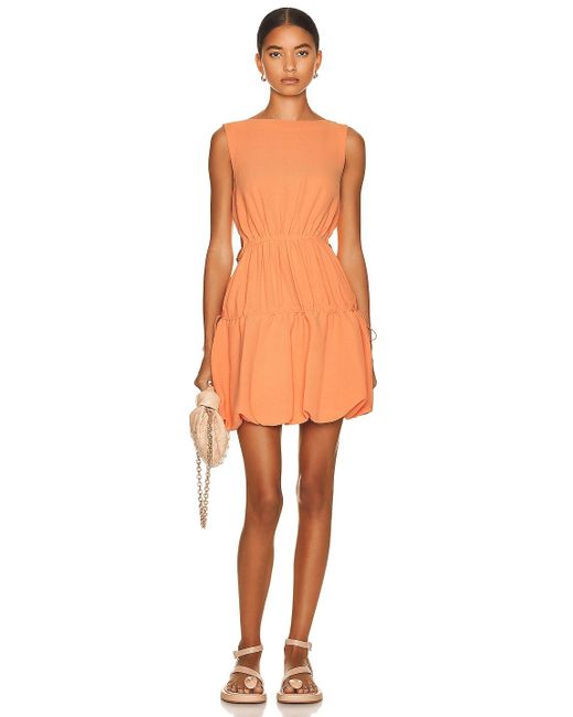 Jonathan Simkhai Synthetic Romy Mini Dress in Orange | Lyst