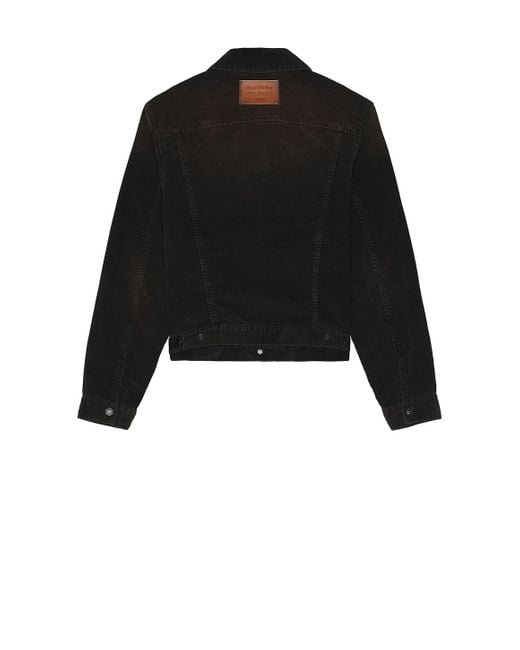 Acne Black Rye Cord Jacket for men
