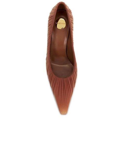 Saint Laurent Brown Doville Pump