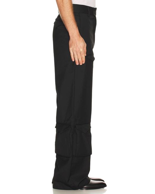 Kody Phillips Black Cargo Slacks for men