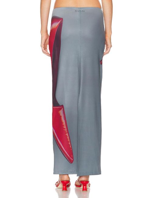 Acne Red Maxi Skirt