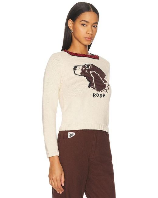 Bode Natural Spaniel Sweater