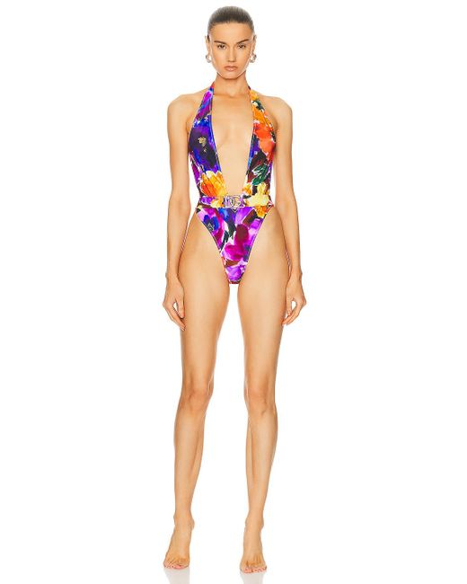 Dolce & Gabbana Multicolor One Piece Swimsuit