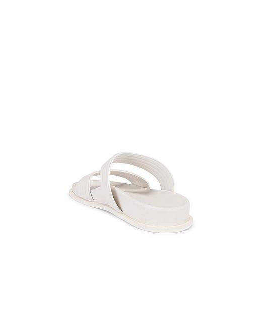 Alaïa White Leather Slides