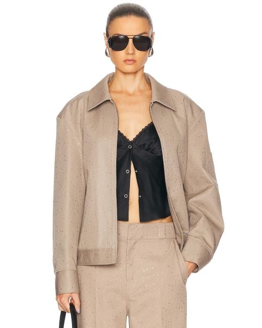 Alexander Wang Natural Boxy Workwear Jacket