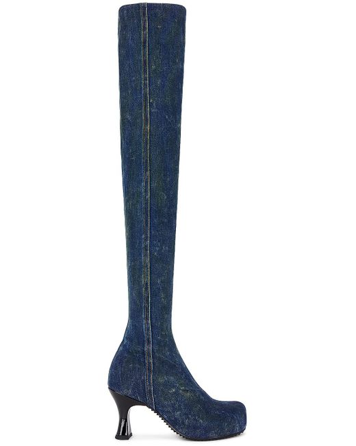 DIESEL Blue Woodstock Thigh High Boot