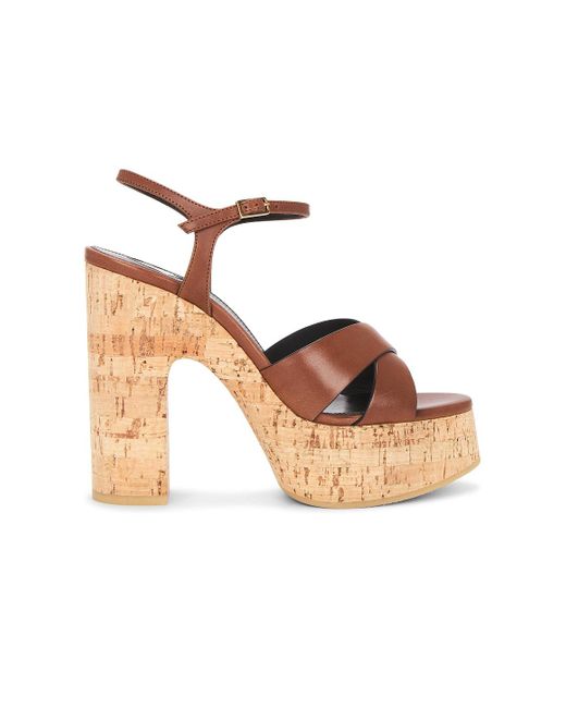 Saint Laurent Multicolor Bianca Platform Sandal
