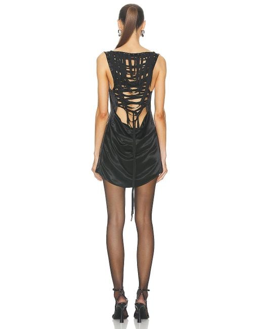 Jean Paul Gaultier Black Corset Inspired Lacing Dress