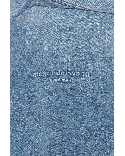 Alexander Wang Blue Funnel Neck Jacket