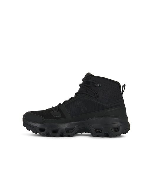On Shoes Black Cloudrock Mid Wp for men