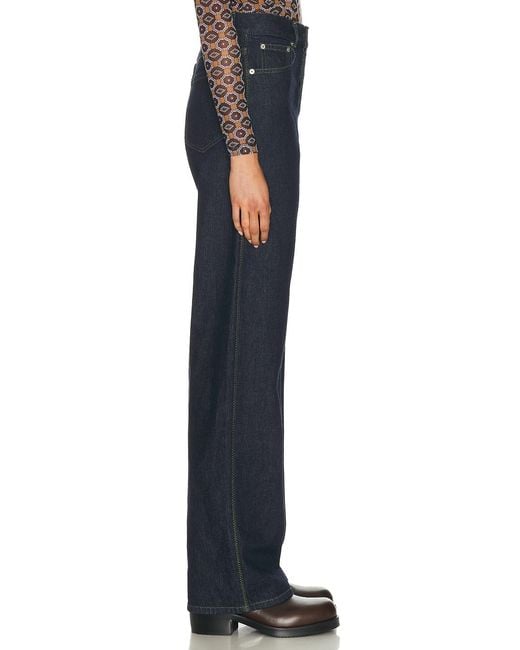 Dries Van Noten Blue Peyton Pants