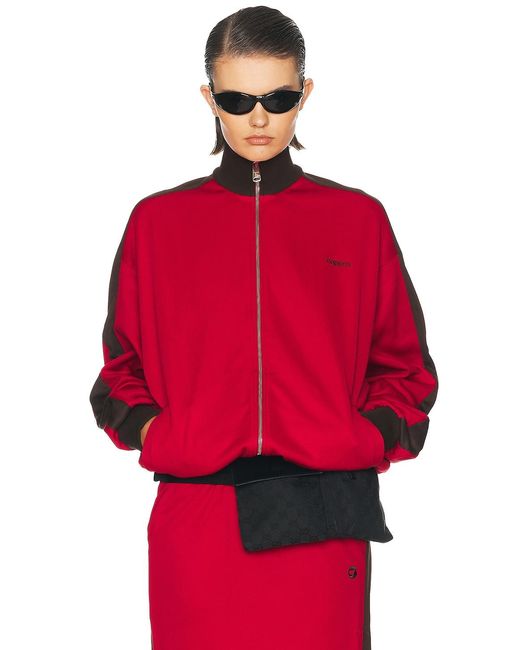 Coperni Red Oversized Track Jacket