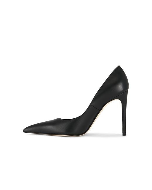 McQueen Black Leather Pump