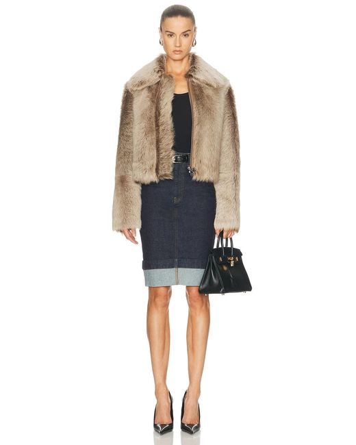 Arma Blue Lucie Shearling Jacket