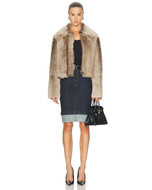 Arma Blue Lucie Shearling Jacket